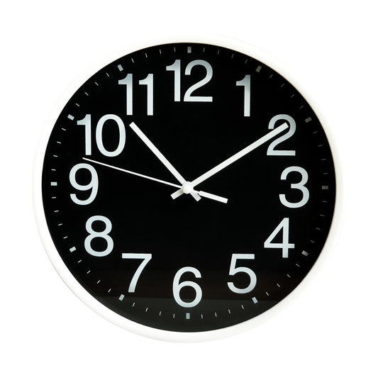 93.342 RELOJ DE PARED NEGRO 25cm ELECTRO DH