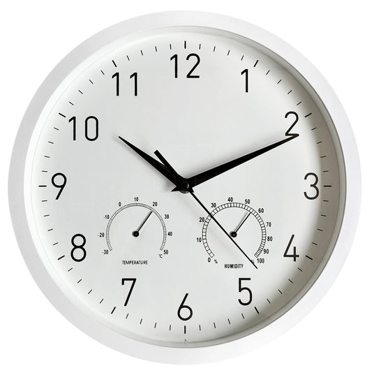 93.335 RELOJ DE PARED TEMPERATURA + HUMEDAD 31cm ELECTRO DH