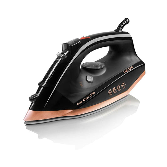 SI-220.015A DAMPFBÜGELEISEN INOX 2200W DARK RIVER HAEGER