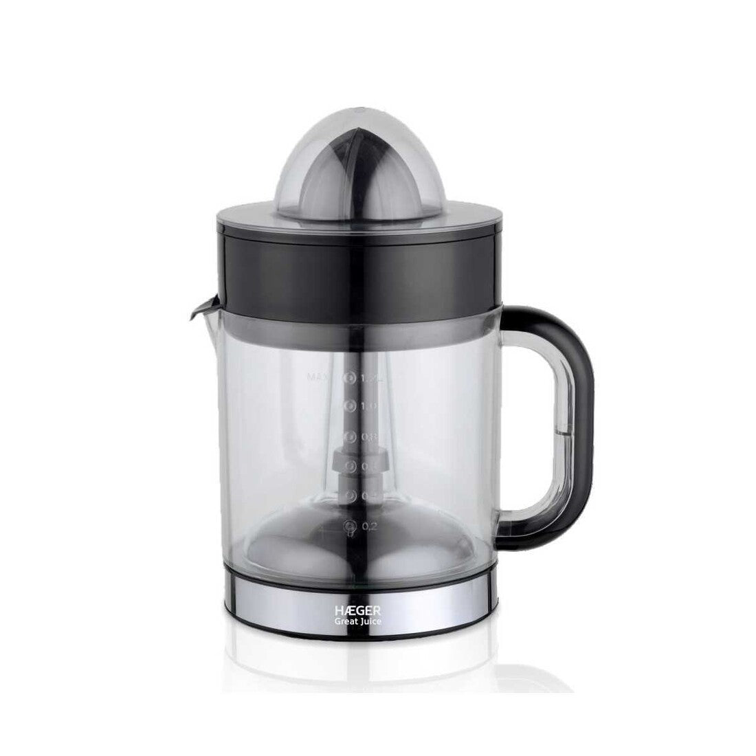 CJ-040.004A EXPRIMIDOR ELECTRICO NEGRO 1,2L 40W GREAT JUICE HAEGER