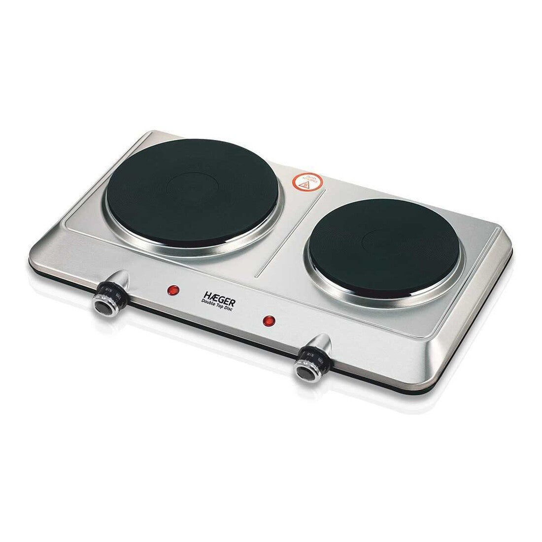 HP-02S.015A HORNILLO 2 PLACAS INOX 2250W DOUBLE TOP DISC HAEGER