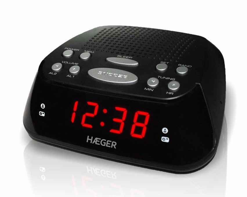 RA-06B.005B RADIO DESPERTADOR DIGITAL SNOOZER HAEGER