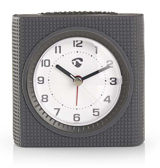 CLDK004GY RELOJ DESPERTADOR ANALOGICO GRIS NEDIS