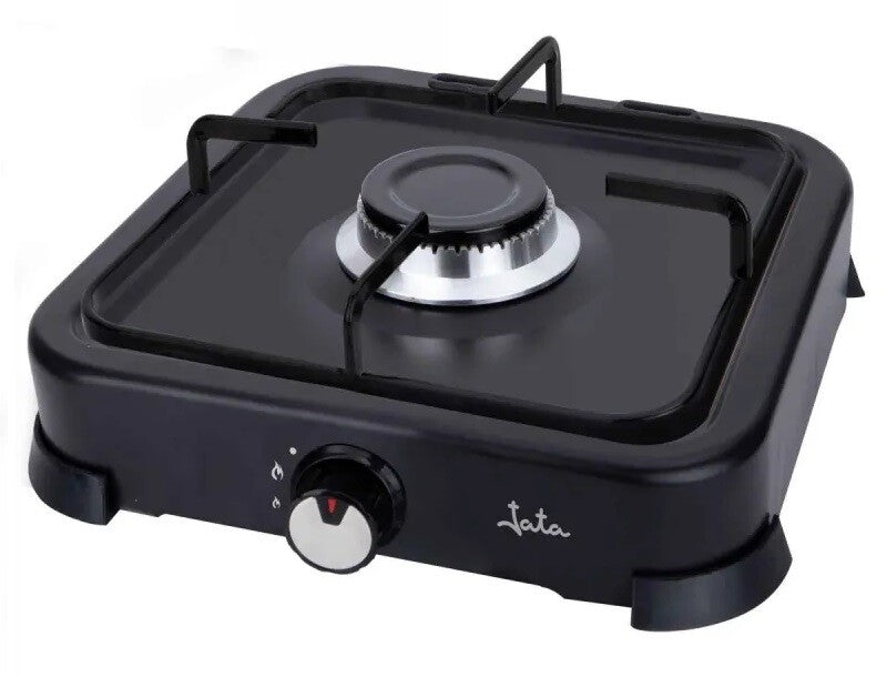 JECG2701 COCINA DE GAS NEGRA CON TAPA 1 FUEGO JATA