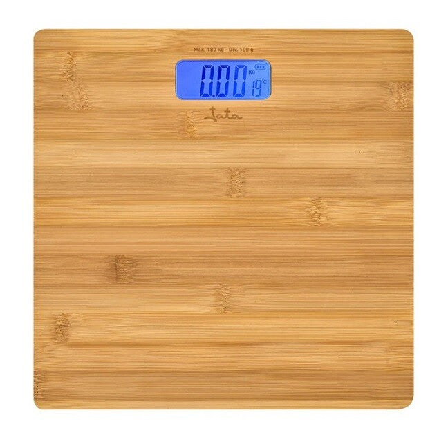 HBAS1489 BASCULA DE BAÑO DIGITAL A PILAS 2xAAA BAMBU JATA