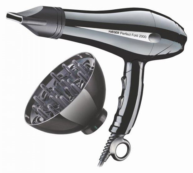 HD-200.012A SECADOR DE PELO PLEGABLE CON ACCESORIOS 2000W PERFECT FOLD HAEGER