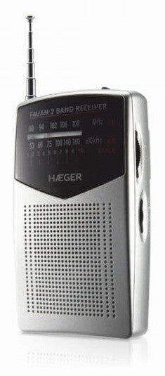PR-BIB.006A RADIO PORTATIL PEQUEÑA A PILAS 2xAA POCKET HAEGER