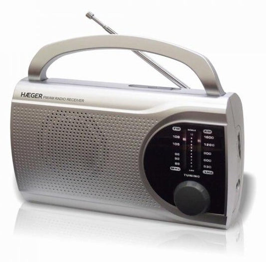 PR-BIB.004B RADIO PORTATIL GRANDE A PILAS 4xC CON ASA SURROUND HAEGER