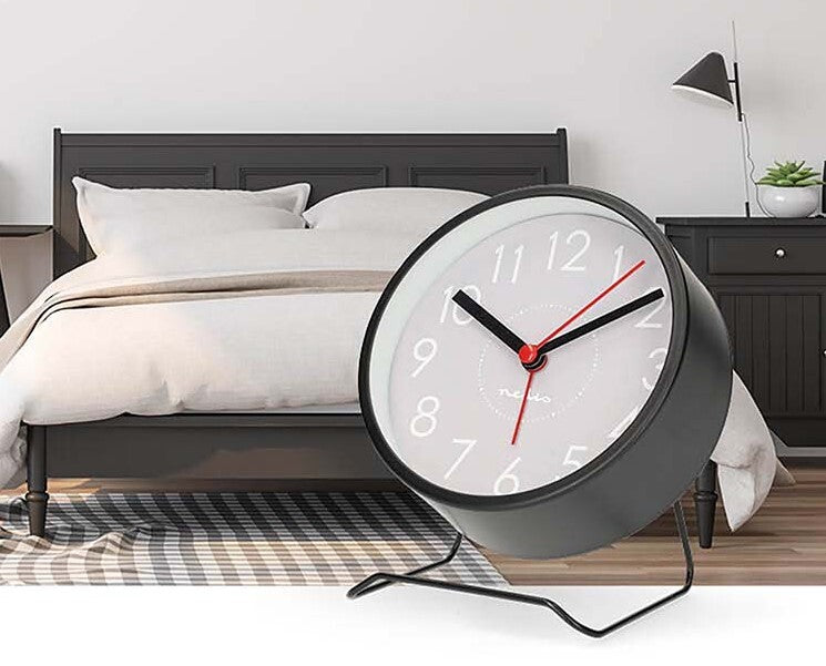 CLDK1006BK RELOJ DESPERTADOR ANALOGICO SOBREMESA NEGRO NEDIS