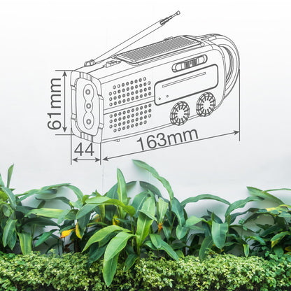 405010006 RADIO PORTATIL CON LINTERNA LED DINAMO RECARGABLE Y POWERBANK DOVELIS