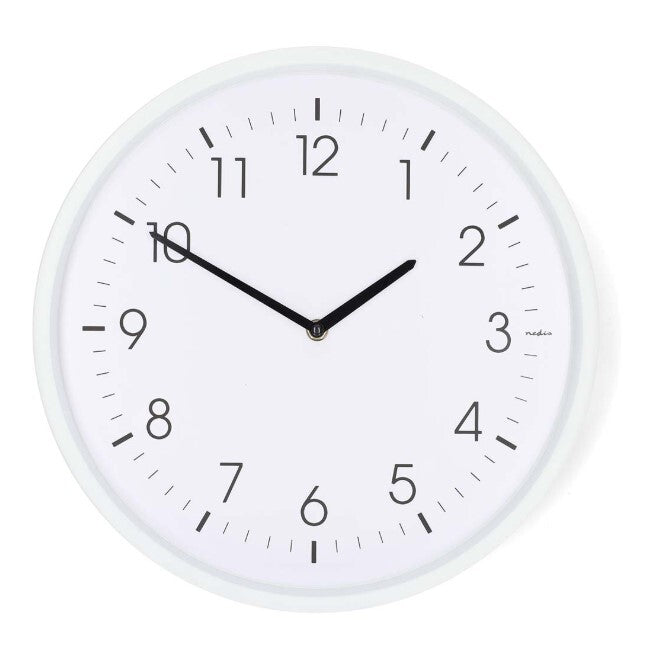 CLWA1426WT RELOJ DE PARED CIRCULAR ø36cm BLANCO NEDIS