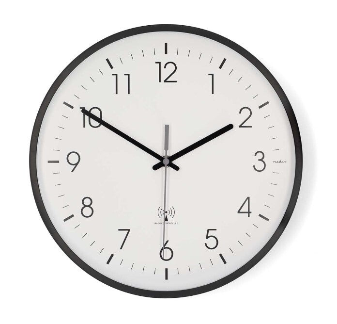 CLWA6226BK RELOJ DE PARED CIRCULAR ø30cm NEGRO NEDIS