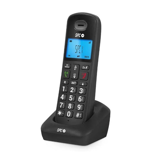 7620N TELEFONO INALAMBRICO TECLAS GRANDES NEGRO GOSSIP 2 SPC