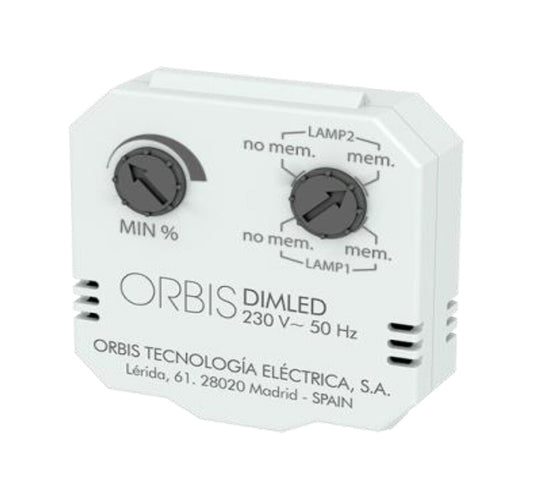REGULADOR LUZ PARA CAJA MECANISMO DIMLED ORBIS