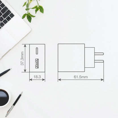 105515019 CARGADOR ULTRAFINO USB C+A 20W CARGA RAPIDA UNIVERSAL GSC