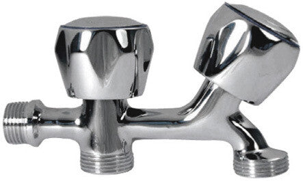 BO-65201 GRIFO DE LAVADORA DOBLE ROSCA CROMO