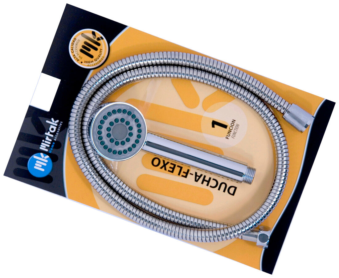 B-17034 KIT DUCHA TER MANGO + FLEXO PVC CROMO MIRT