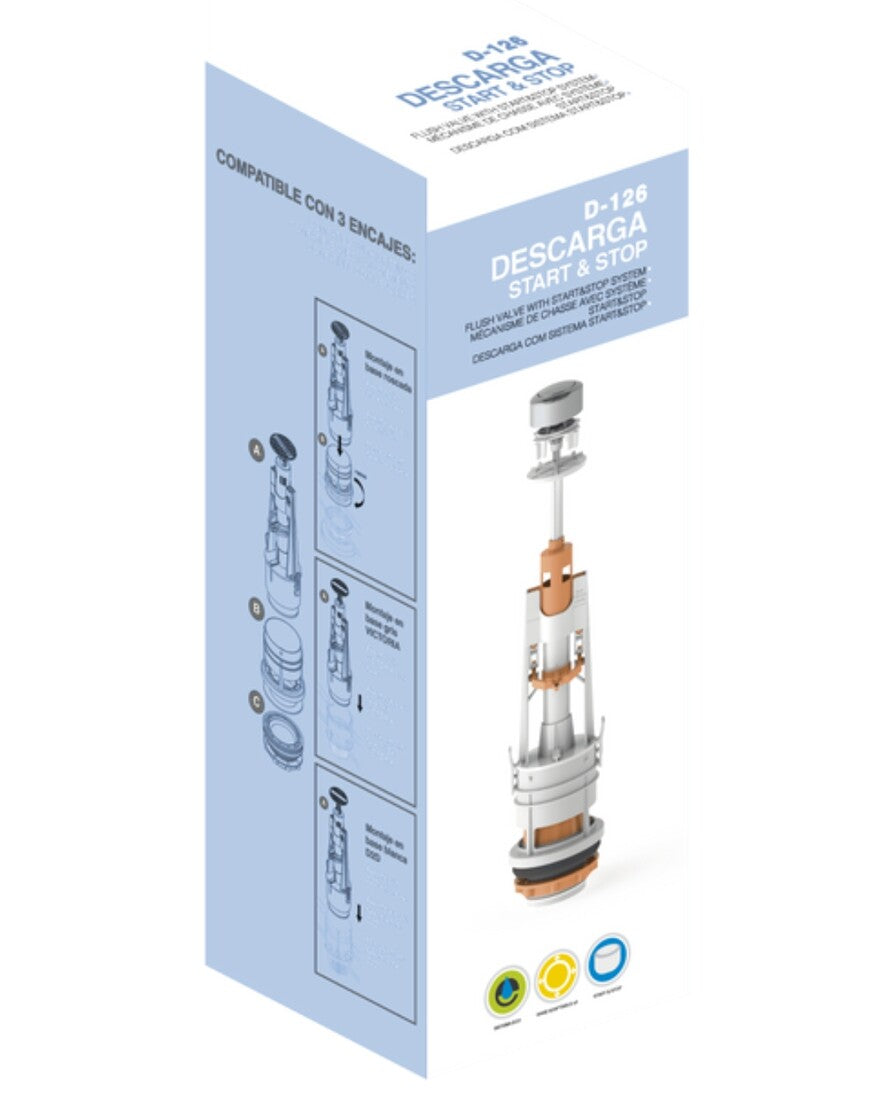 CA-40126 DESCARGA WC CISTERNA START & STOP COMPATIBLE ROCA MIRTAK