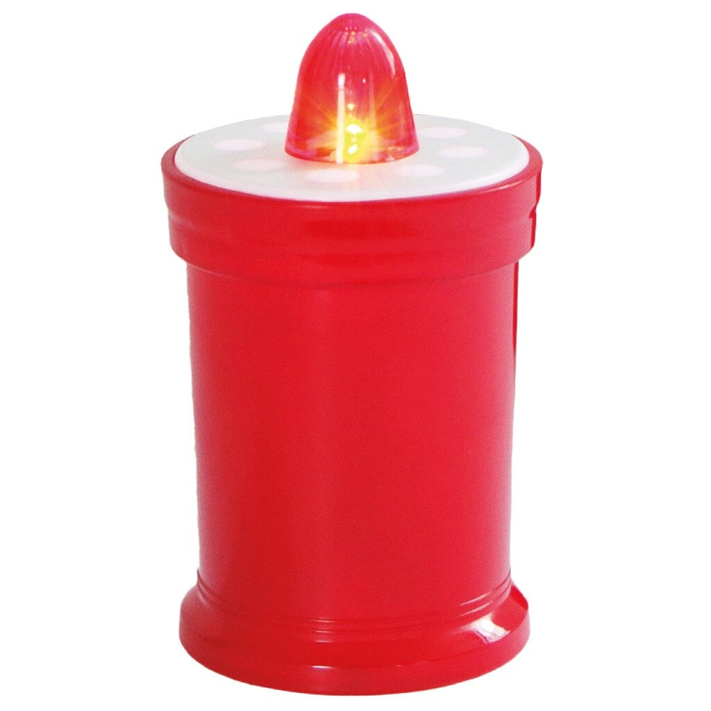 204800006 VELA LUMINOSA DECORATIVA ROJA 2xAA BAMBASY