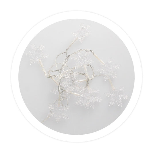 204600026 COPOS DE NIEVE LED TRANSPARENTES 1,35M LUZ FRÍA GSC