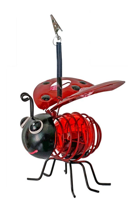 Mariquita Solar Decorativa Colgante Metal y PVC Galix