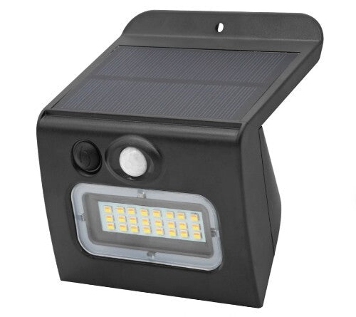 200210026 APLIQUE SOLAR LED EGODA NEGRO C/SENSOR 3W 3000K/4000K/6500K GSC