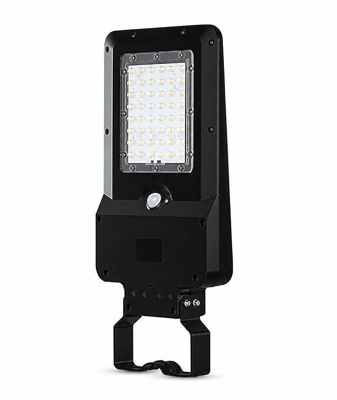 4405025-CCT FAROLA LED SOLAR C/SENSOR CREPUSCULAR Y MOVIMIENTO 40W CCT 6000Lm IP65 F-BRIGHT