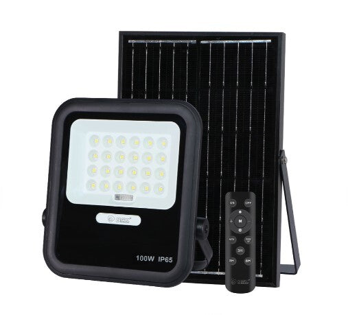 202615016 MILOHA LED-STRAHLER 100W 6500K MIT SOLARPANEL 10W GSC