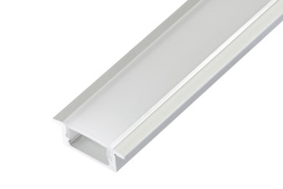 54123 2m PERFIL ALUM EMPOTRAR 12,5mm SIN DIFUSOR