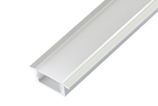 54123 2m PERFIL ALUM EMPOTRAR 12,5mm SIN DIFUSOR