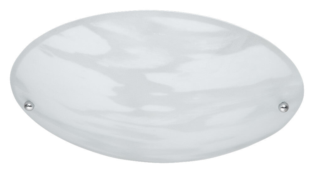 6196011-07 PLAFON REDONDO CRISTAL ALABASTRO BLANCO ø25cm  E27