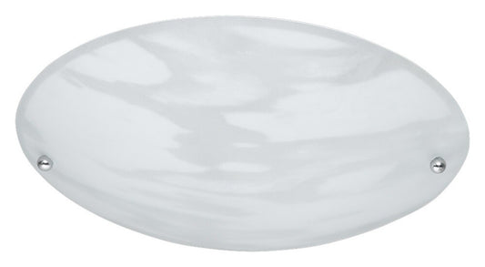 6196011-07 PLAFON REDONDO CRISTAL ALABASTRO BLANCO ø25cm  E27