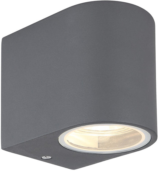 34163 APLIQUE EXTERIOR 1XGU10  35W ALUMINIO ANTRACITA IP44 VERONIKA GLOBO
