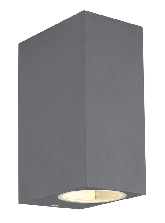 34164-2 APLIQUE  EXTERIOR 2XGU10  35W  ALUMINIO ANTRACITA IP44 VERONIKA GLOBO