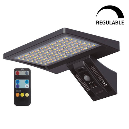 Aplique Solar LED Ganda Regulable 8W IP65 Sensor Movimiento y Crepuscular GSC | Suministros Figmar