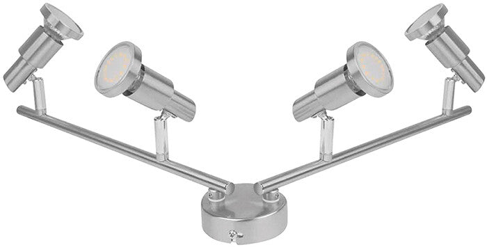 540583 REGLETA LED 4 FOCOS 2,6W NIQUEL 2700K OSRAM