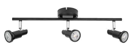 828803 REGLETA LED 3 FOCOS GU10 3,4W 2700K NEGRA LEDVANCE