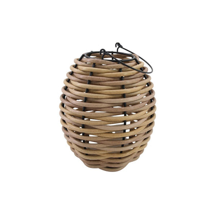 Lámpara Solar Rattan 26cm Pila AA Modo Auto 5h Galix