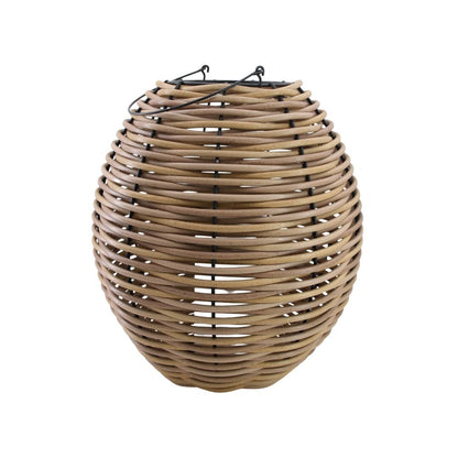 Lámpara Solar Rattan 46cm Pila AA Modo Auto 5h Galix