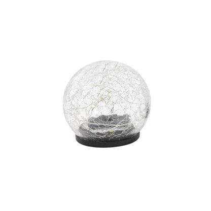 Lámpara Solar Bombilla Colgante Efecto Cristal Roto 15cm Galix