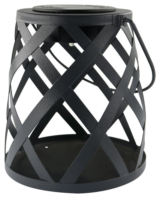 G2208 LAMPARA SOLAR DECORATIVA METALICA NEGRA GALIX