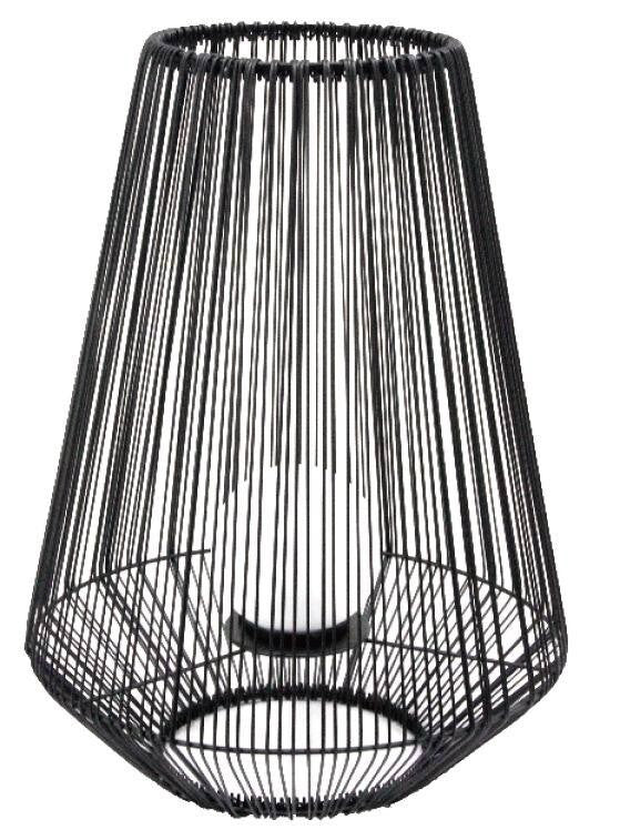 G2125/50 LAMPARA SOLAR JAULA 50cm C/BOLA METAL+POLIETILENO GALIX