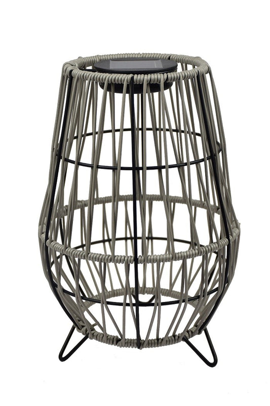 G2315 LAMPARA SOLAR JAULA C/PATAS METAL+POLIETILENO GALIX