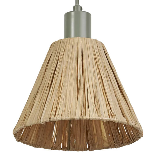 838154 LAMPARA COLGANTE RAFIA VERDE 1xE27 RAFFIA DECOR LEDVANCE