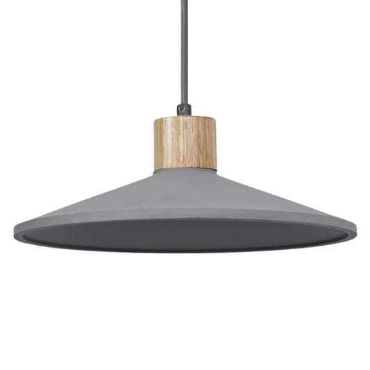 838321 LAMPARA COLGANTE MADERA/CEMENTO GRIS 1xE27 DECOR LEDVANCE