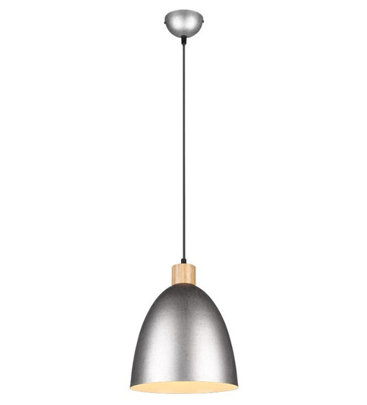 R30681067 LAMPARA COLGANTE 1xE27 IP20 150cm NIQUEL ANTIGUO JAGGER TRIO