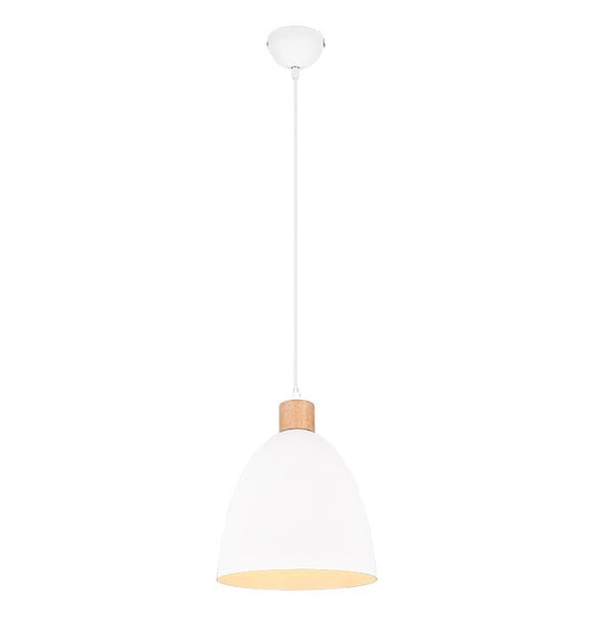 R30681031 LAMPARA COLGANTE 1xE27 IP20 150cm BLANCO JAGGER TRIO