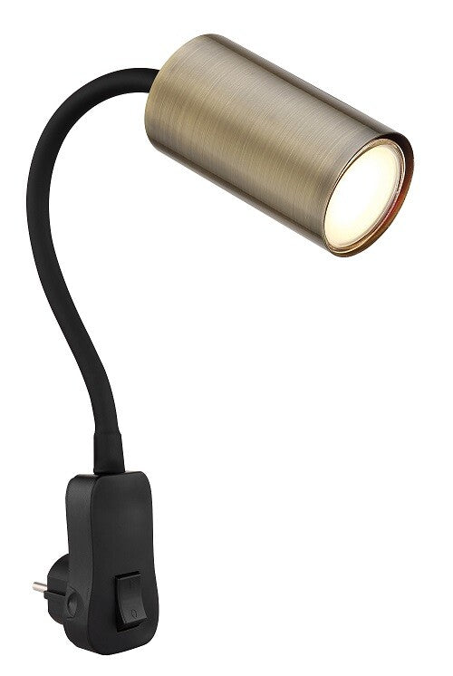 57911DPM  APLIQUE FOCO PARED ENCHUFABLE 1xGU10 25W 230V METAL ROBBY GLOBO