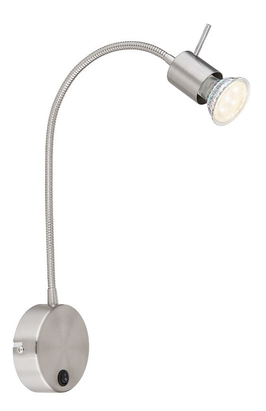 57310N APLIQUE FOCO PARED INTERRUPTOR 1xGU10 35W 230V NIQUEL MILLY GLOBO