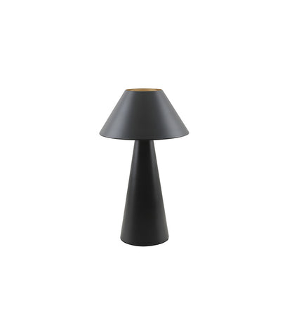 Lámpara de Mesa Tipo Seta Metal Negra E27 EB F-Bright